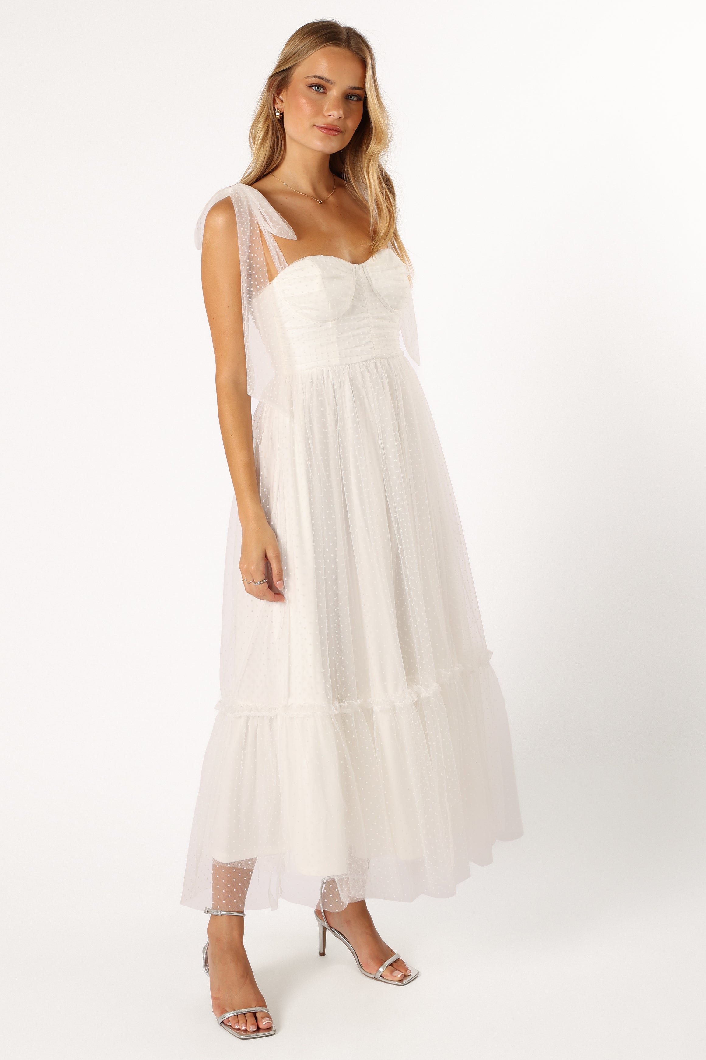 Floret Midi Dress - Off White