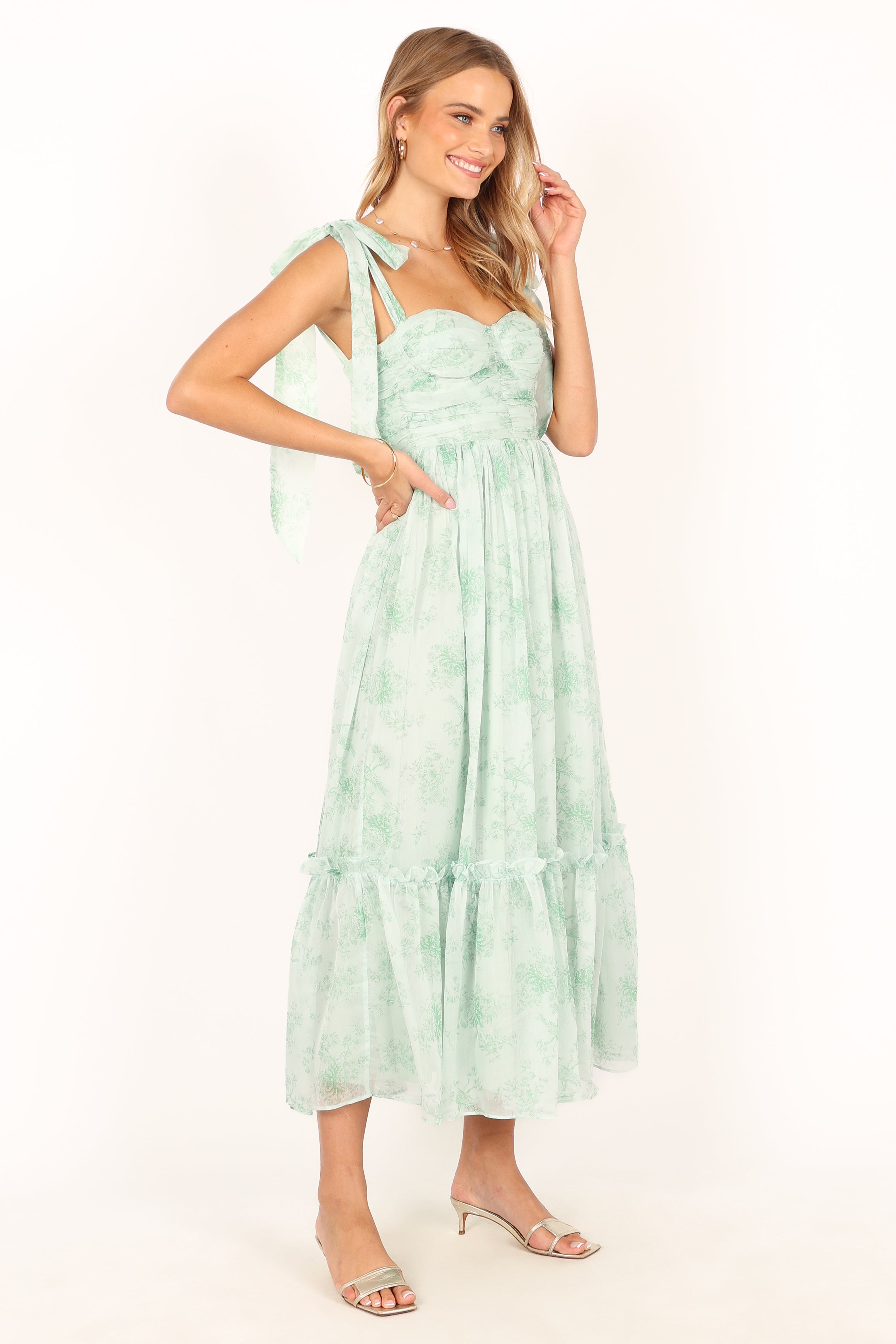 Floret Midi Dress - Sage