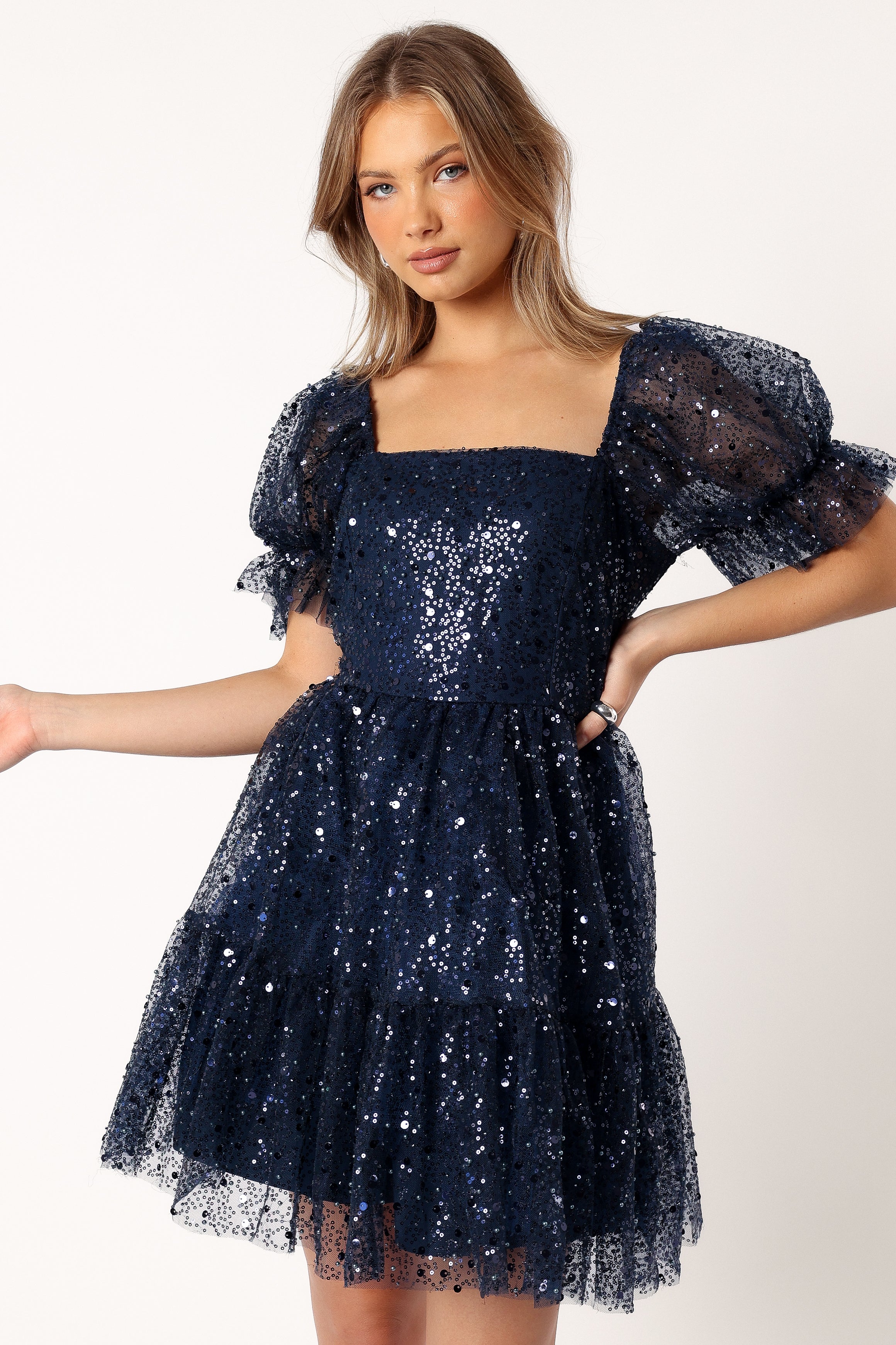 Karina Mini Dress - Navy