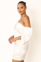Nisha Strapless Mini Dress - White