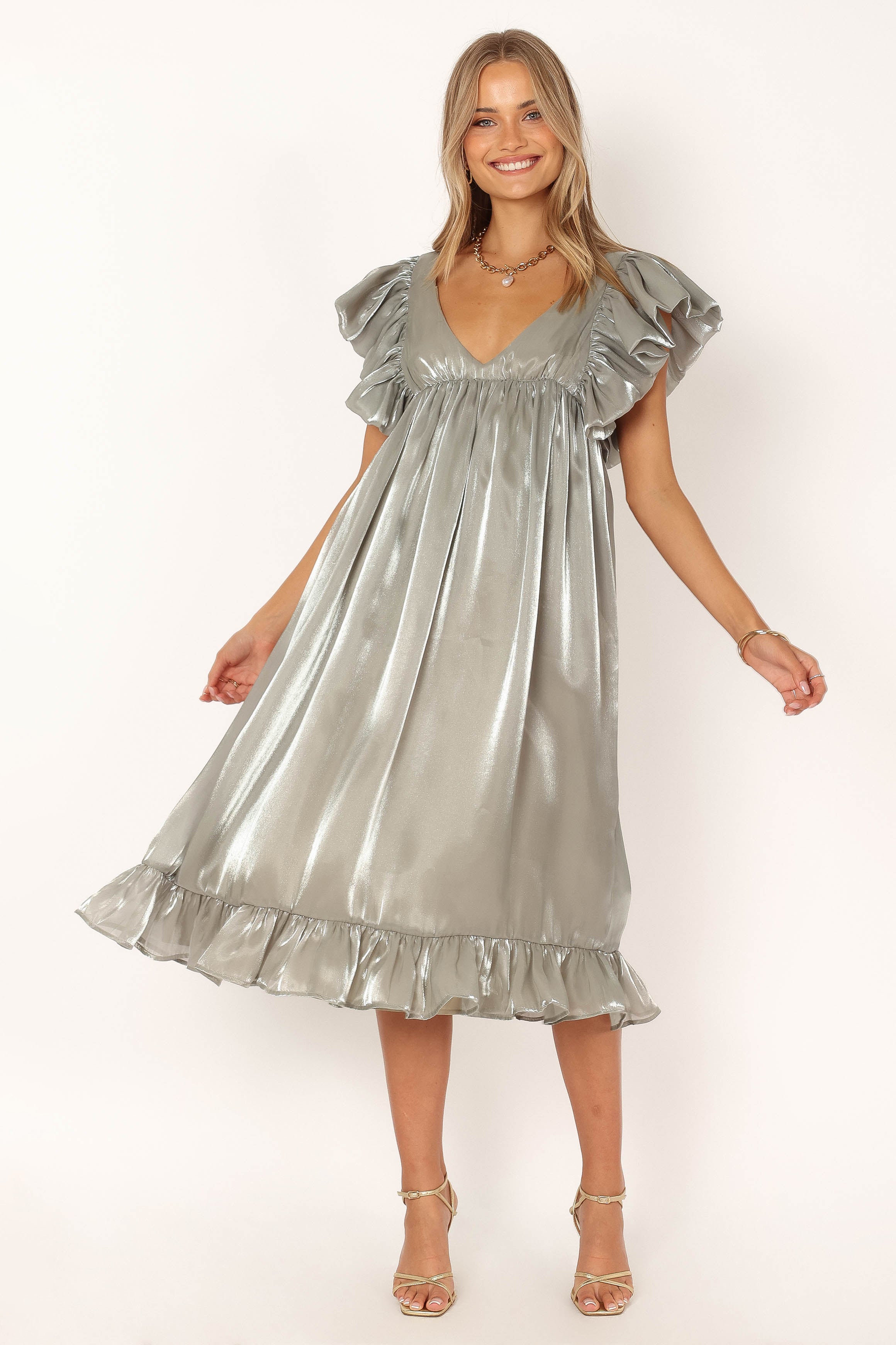 Oro Midi Dress - Olive