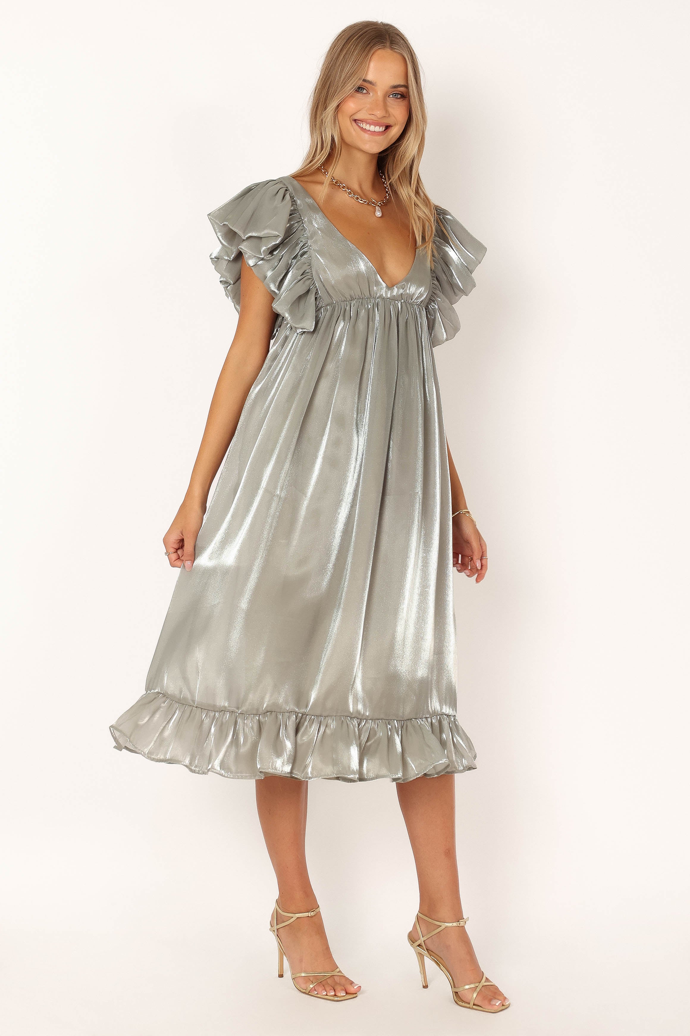 Oro Midi Dress - Olive