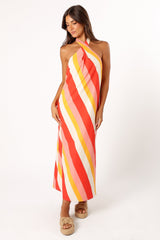 Sabbia Maxi Dress - Pink Stripe