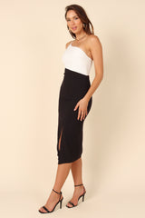 Xiomar Dress - White/Black