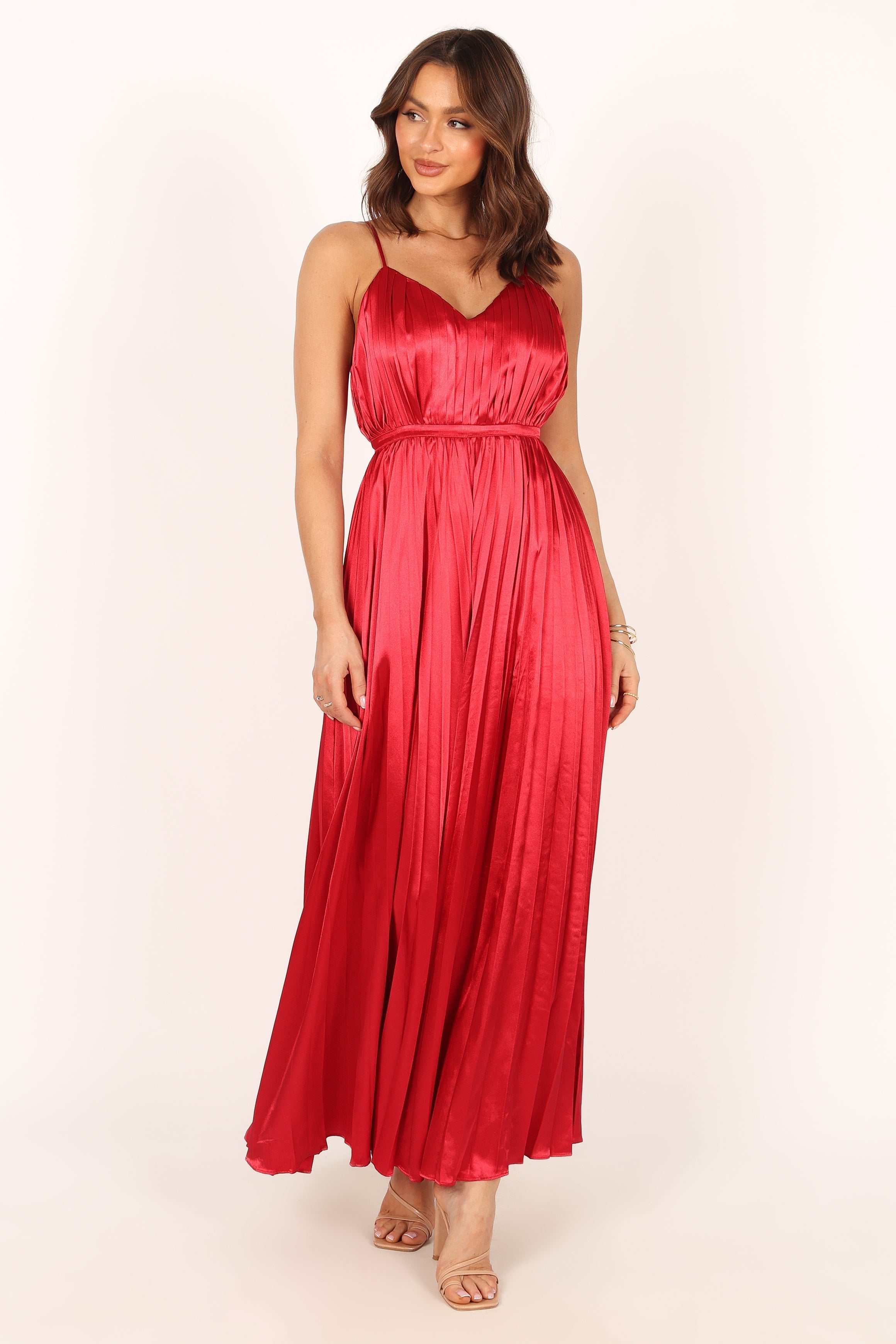 Eden Wide Leg Jumpsuit - Red