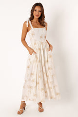 Ginelle Jumpsuit - White Print