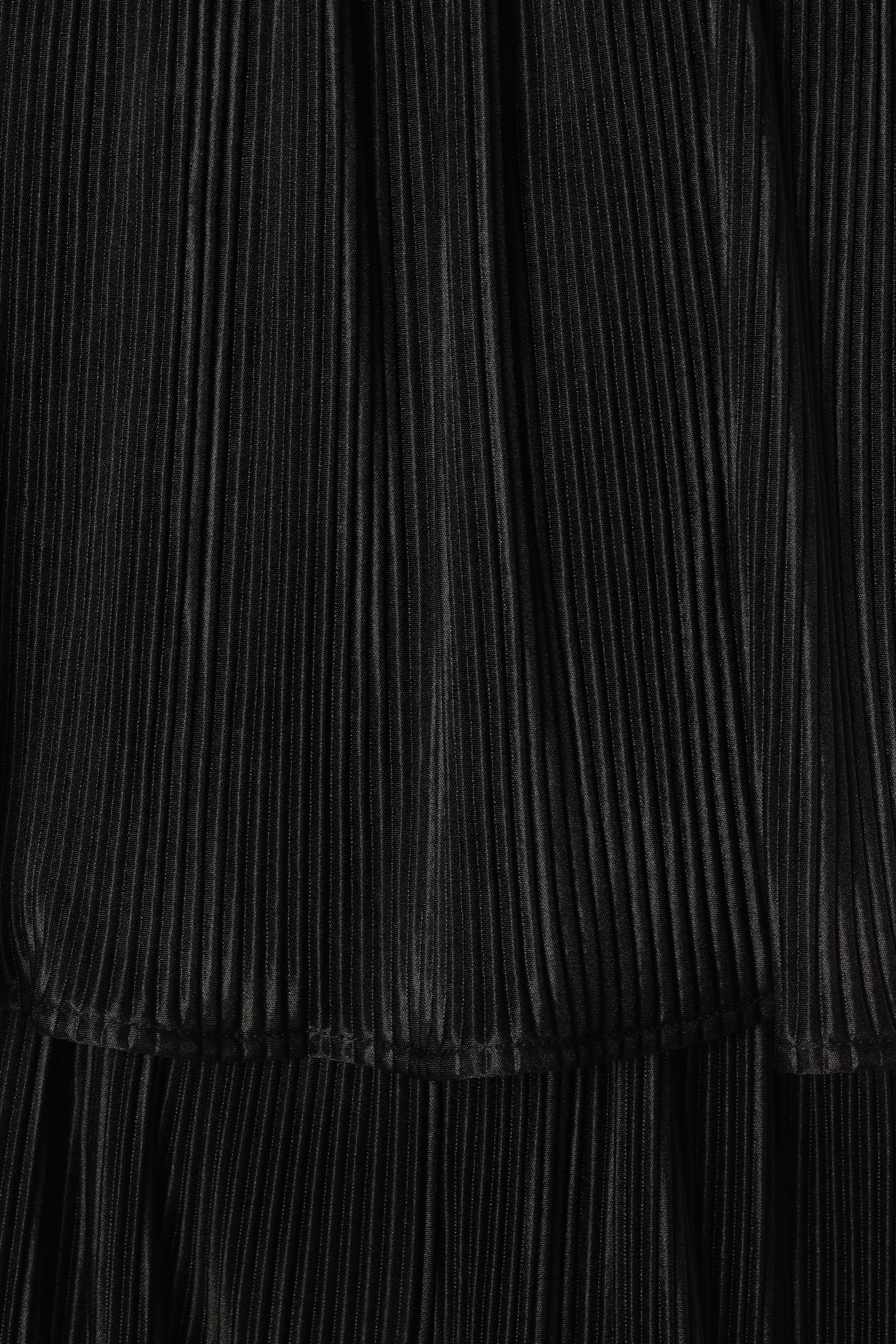 Jillian Plisse Jumpsuit - Black