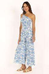 Rae Jumpsuit - Blue Floral