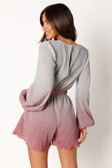 Rebecca Gradient Romper - Pink