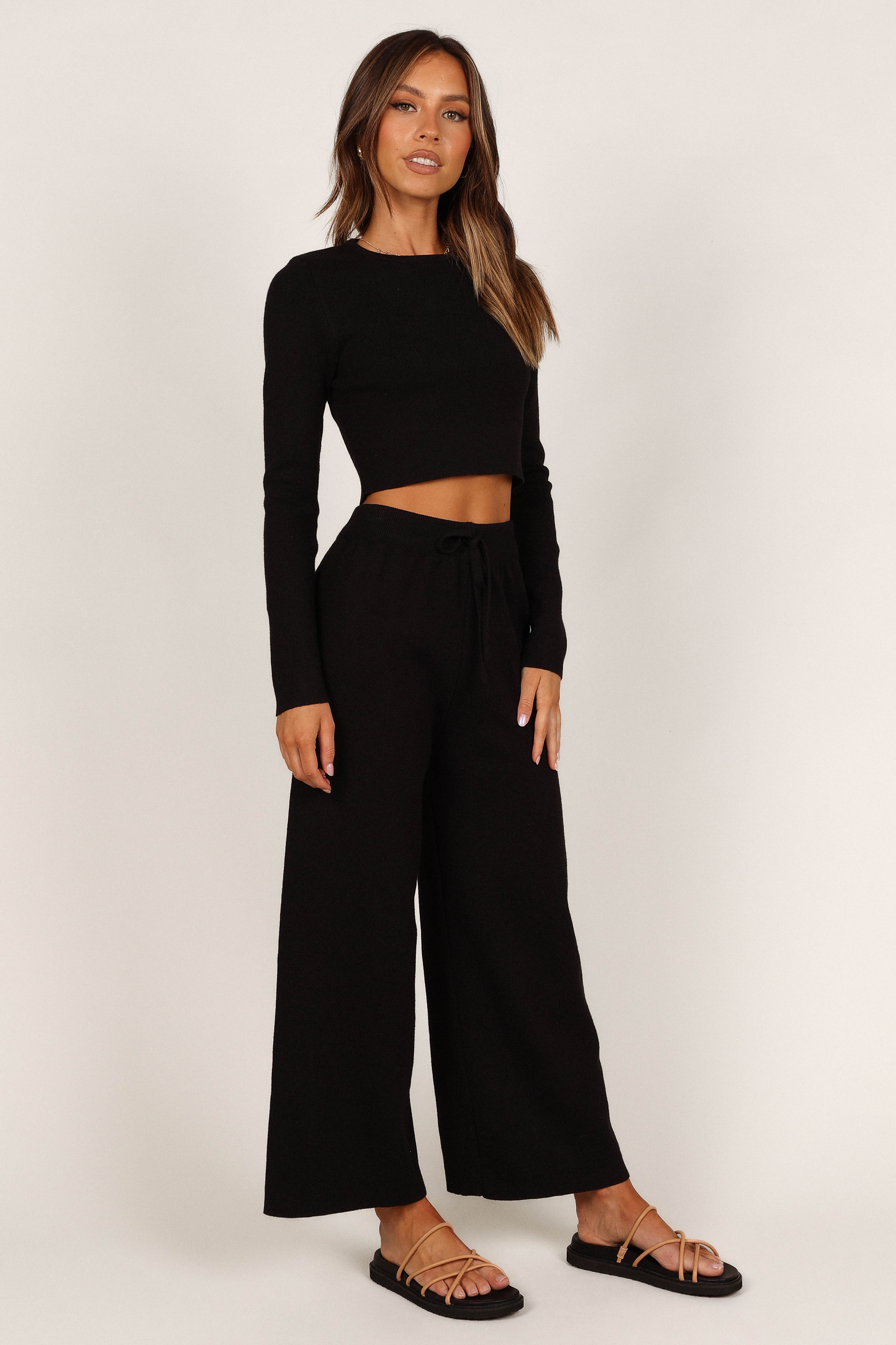 Ayers Long Sleeve Set - Black