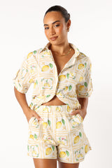 Domenica Short Set - Lemon Print