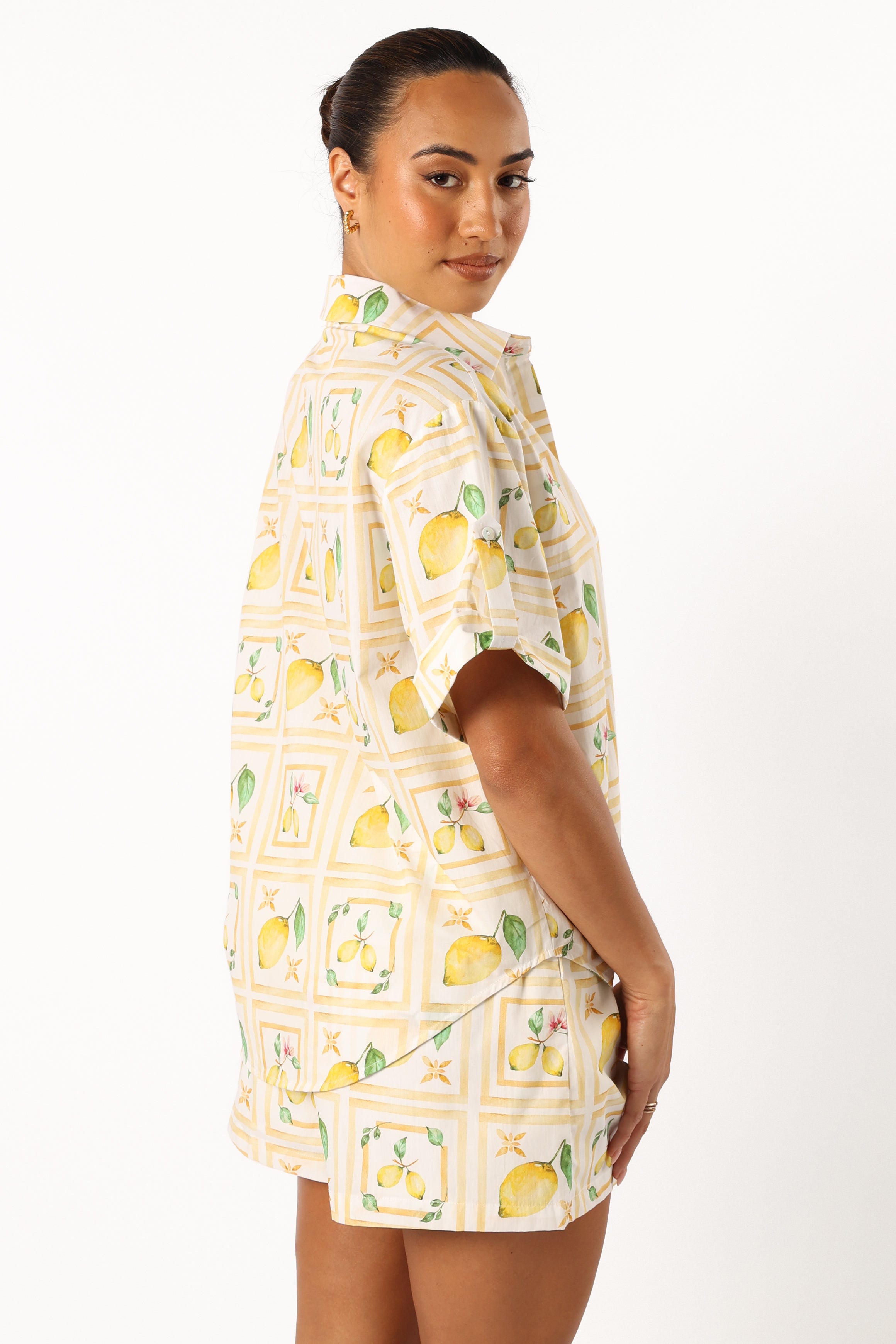 Domenica Short Set - Lemon Print