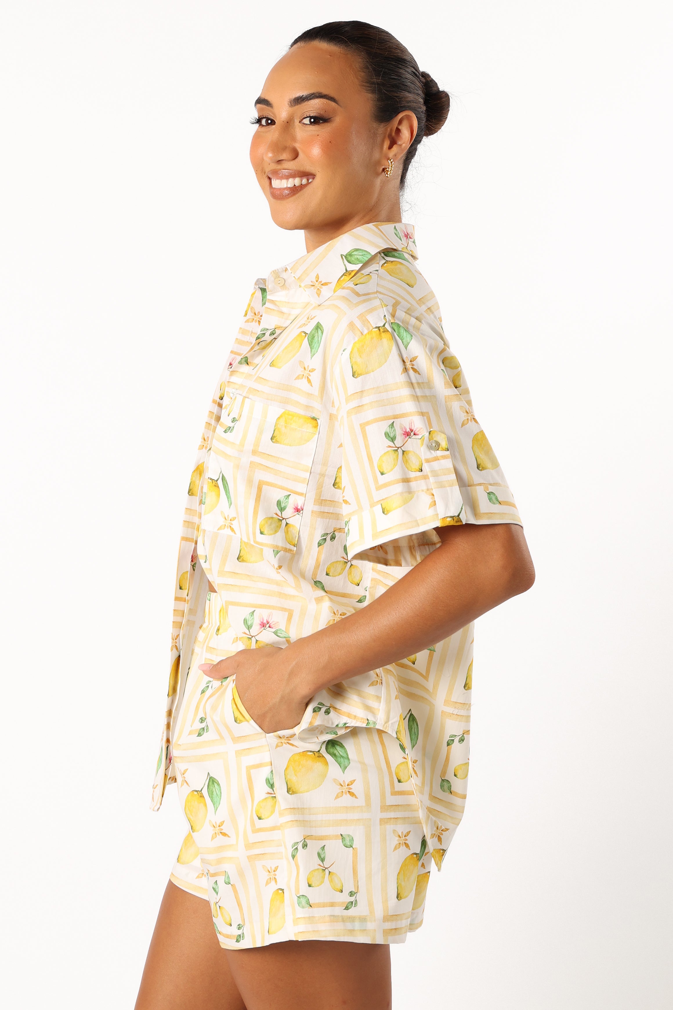 Domenica Short Set - Lemon Print