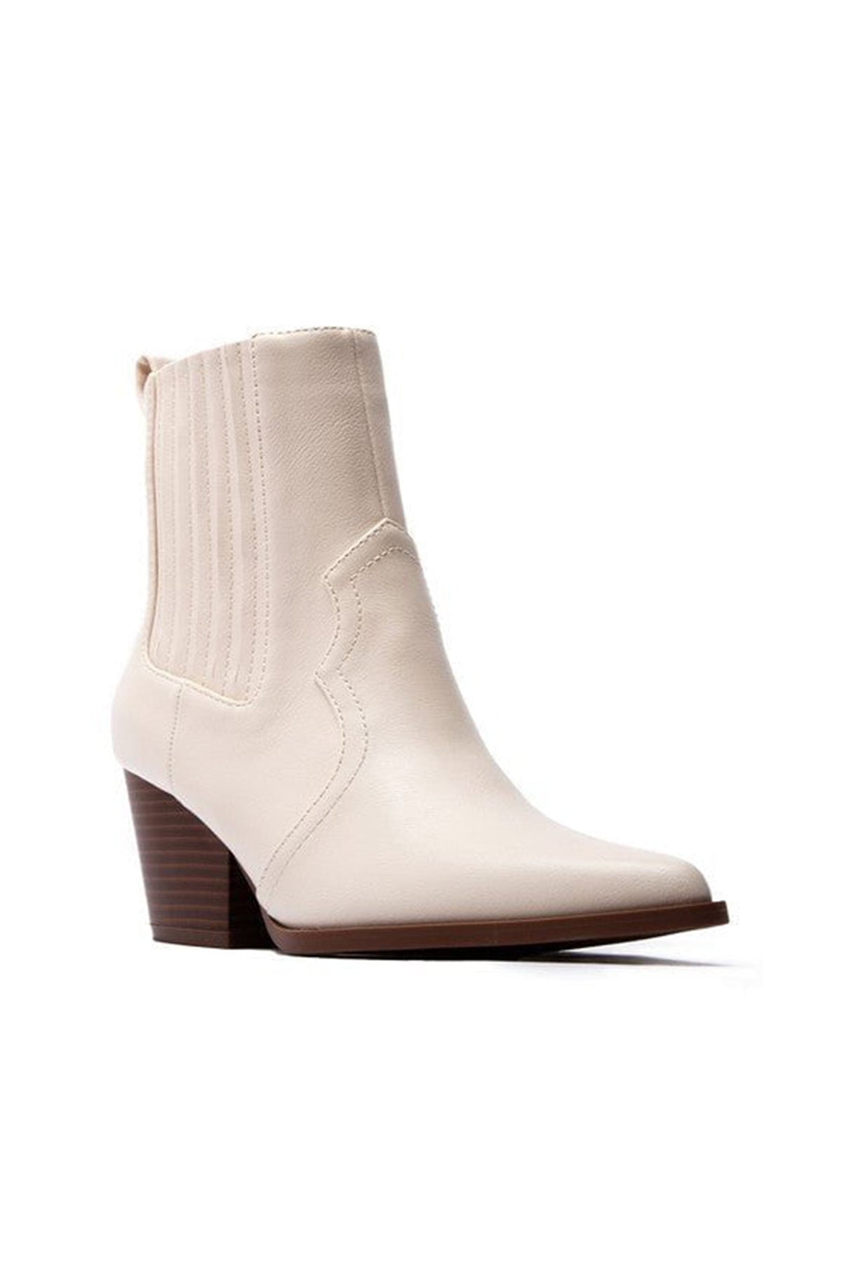 Heeled Chelsea Boots - Stone