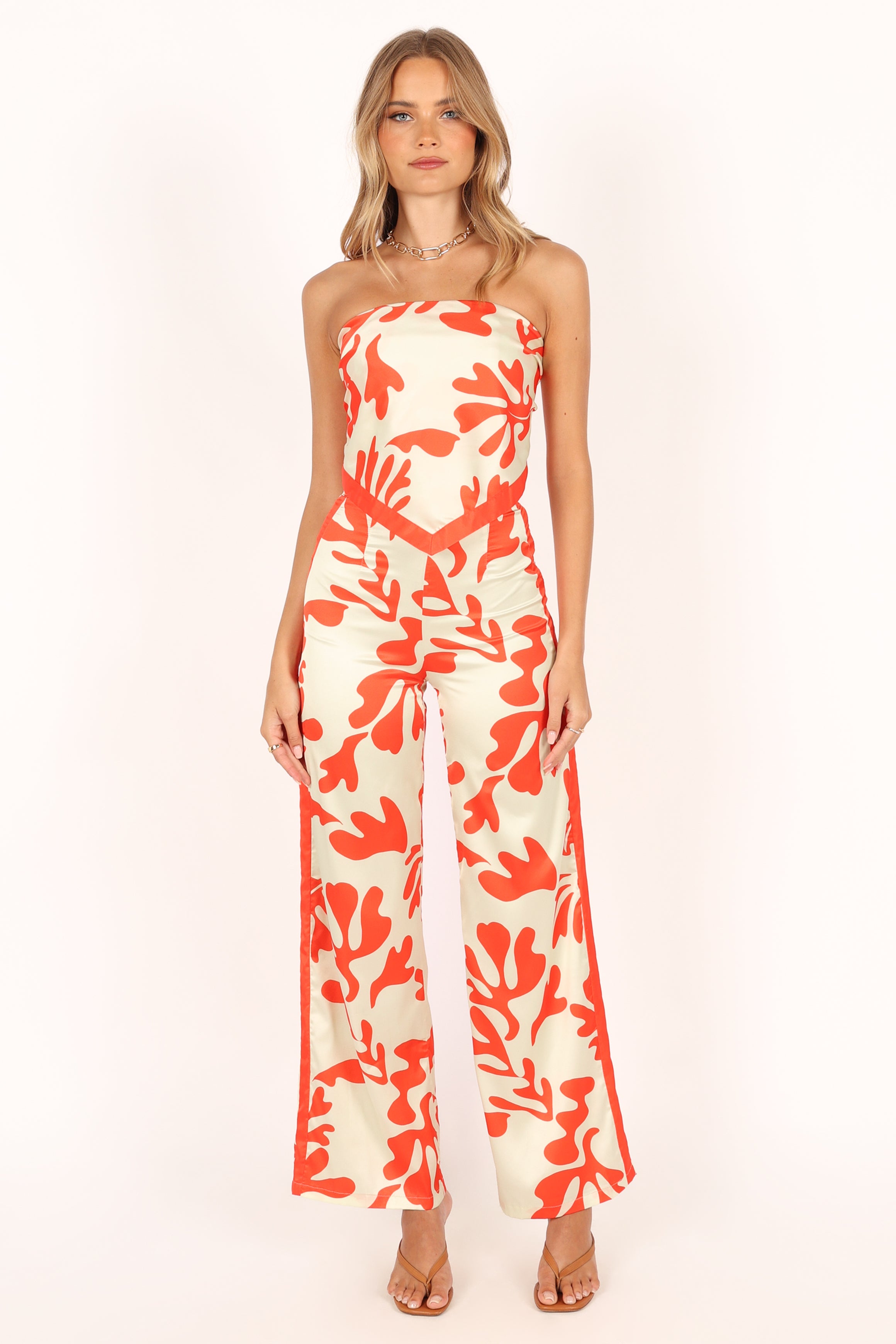 Akeli Scarf Top - Orange Botanica