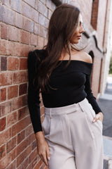 Aleena Knit Top - Black