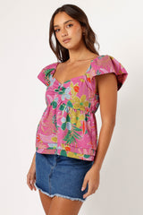 Annalise Top - Pearly Purple