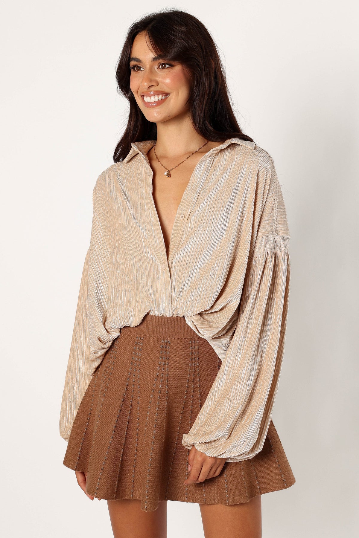 Cadence Long Sleeve Top - Cream