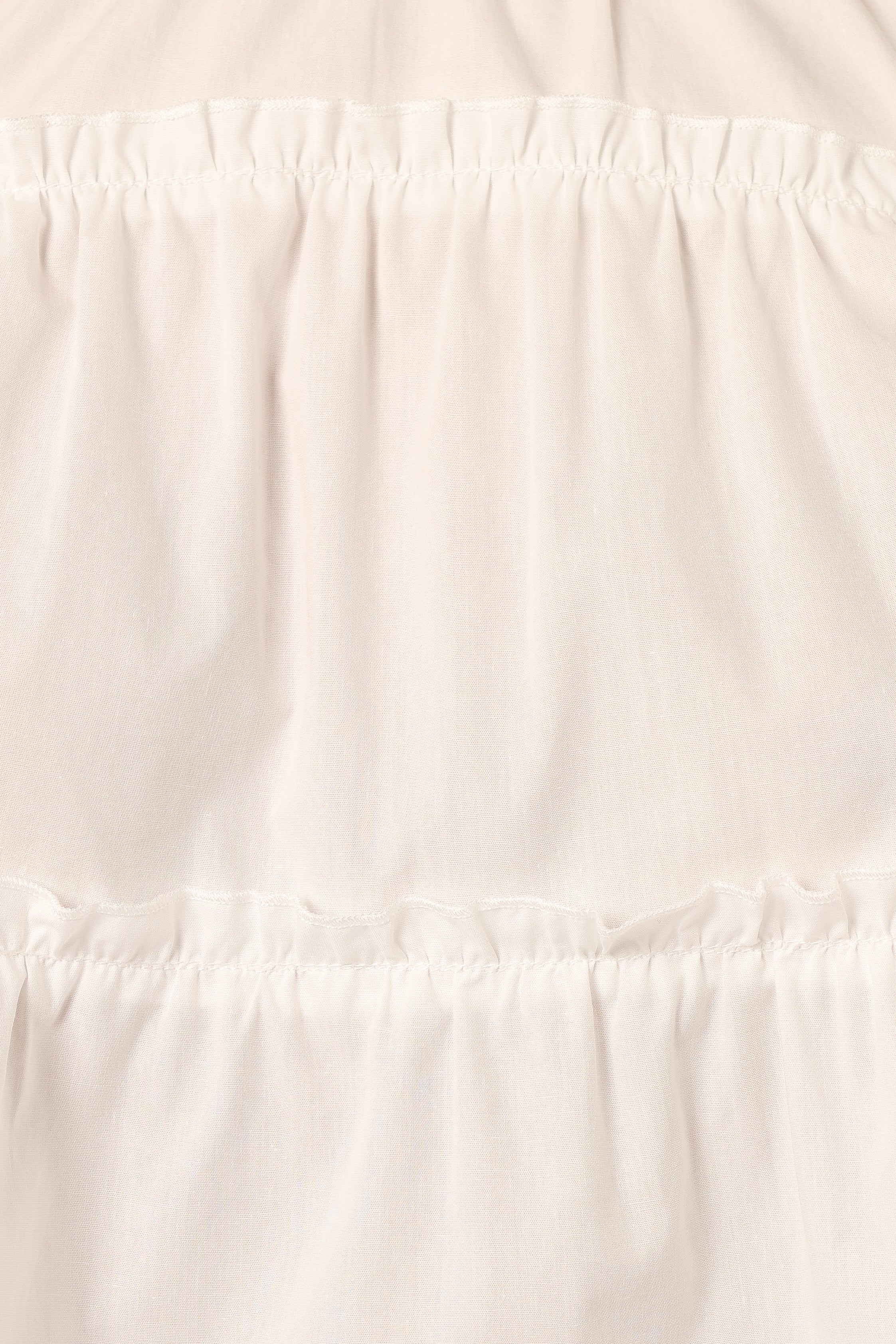 Elaine Ruffle Top - Off White