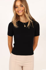 Kimmie Knit Top - Black